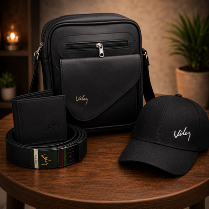 Combo Vélez 4 en 1 de Cuero Premium con 60% de Descuento