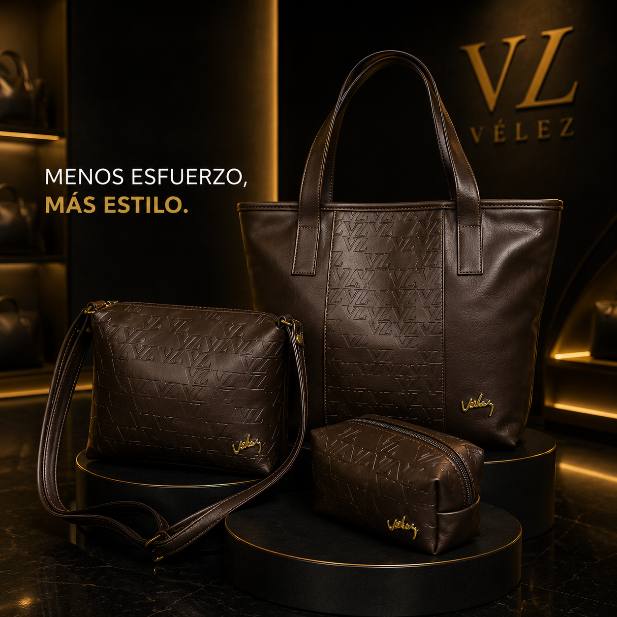 Trio de Carteras Estilo Vélez l Elegancia y espacio para tu día a día